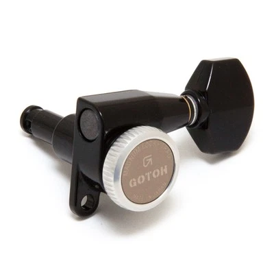 Gotoh SG360 Traditional Magnum Locking Tuner 6 In-Line Rechtshänder (schwarz, 07)