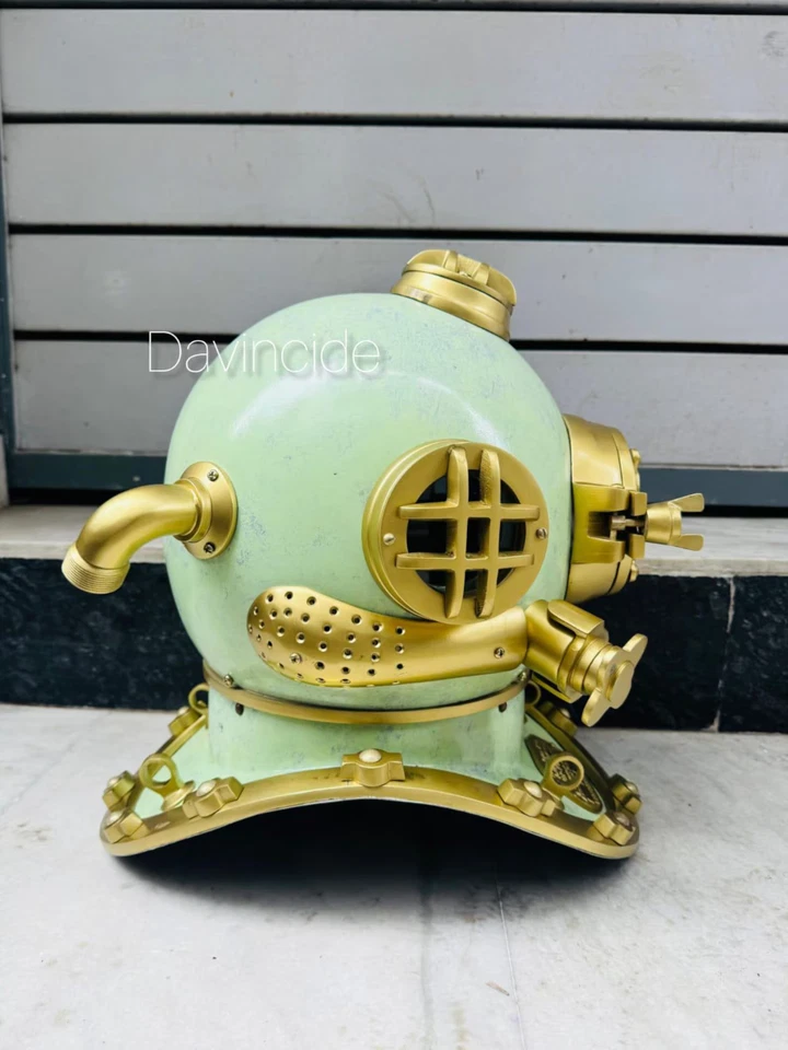 Diving Helmet US Mark V Diving Helmet Historical Deep Sea Diving Gear Scuba Gift Foto 3 de 4