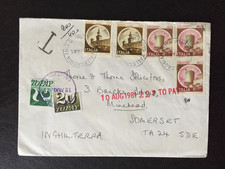 GB 1981 MINEHEAD RUBBER POSTMARK ON POSTAGE DUES COVER FROM ITALY