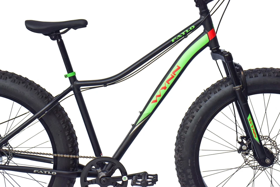 WYNN Fatbike 26 Zoll FAT1.0 schwarz-rot Rahmenhöhe 46 cm 7 Gänge - Bild 4 von 4