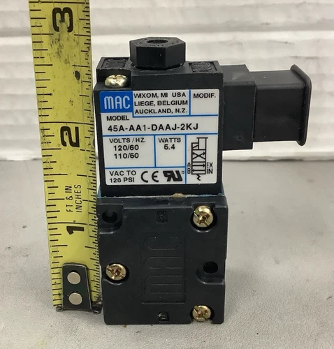 MAC 45A-AA1-DAAJ-2KJ 120/110V 60/50Hz 5.2W Solenoid Valve (B657)