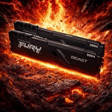 Kingston FURY Beast 16GB 2x8GB RAM DDR4 3600MHz KF436C17BBK2/16 Desktop Memory