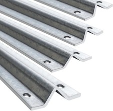 6Ft Heavy Duty Galvanized Sliding Gate Track Rail with Hardware Kit 4Pcs 