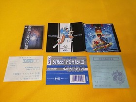 STREET FIGHTER II 2 DASH PC Engine Hu-Card  PC SPINE + REG