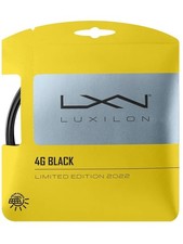 TWO 2X SETS: LUXILON 4G BLACK LIMITED ED 16L 1.25 CO-POLYESTER TENNIS STRING