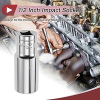 Schlagschrauber SteckschlüSsel Langlebig Werkzeug 80Mm 6-Punkt 23Mm FüR 1/2 Zoll