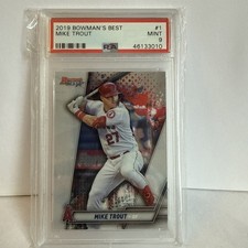 2019 Bowman's Best #1 Mike Trout PSA 9 Angels MVP 