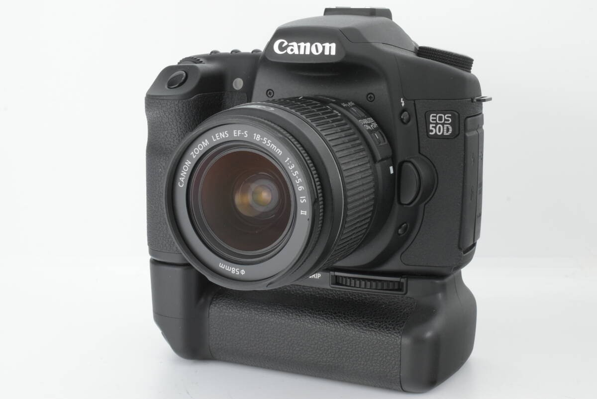 ✧美品✧CANON EOS50D EF-S18-55 バテグリ付 MINT] Canon EOS 50D Digital SLR Camera EF-S 18-55mm Lens w/Battery