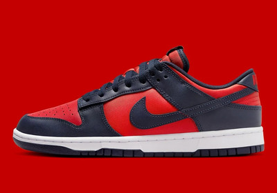 Size 10.5 - Nike Dunk Retro 2024 Low Navy Red for sale online | eBay