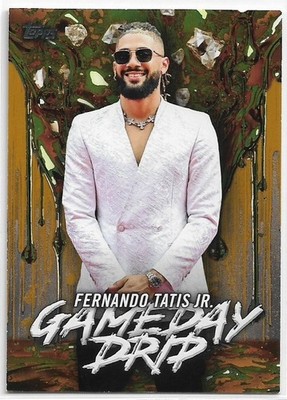 2026 Topps Fernando Tatis Jr. #GD-8 Gameday Drip Gold Parallel #'d /50 Padres