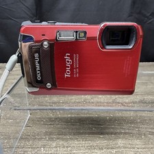 Olympus Tough TG-820 12mp Digital Camera 32 GB Card 2 New Batt And Charger