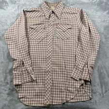 Vintage Ruddock Flying R Ranchwear Western Shirt Mens 15.5-33 Multi Pearl Snap