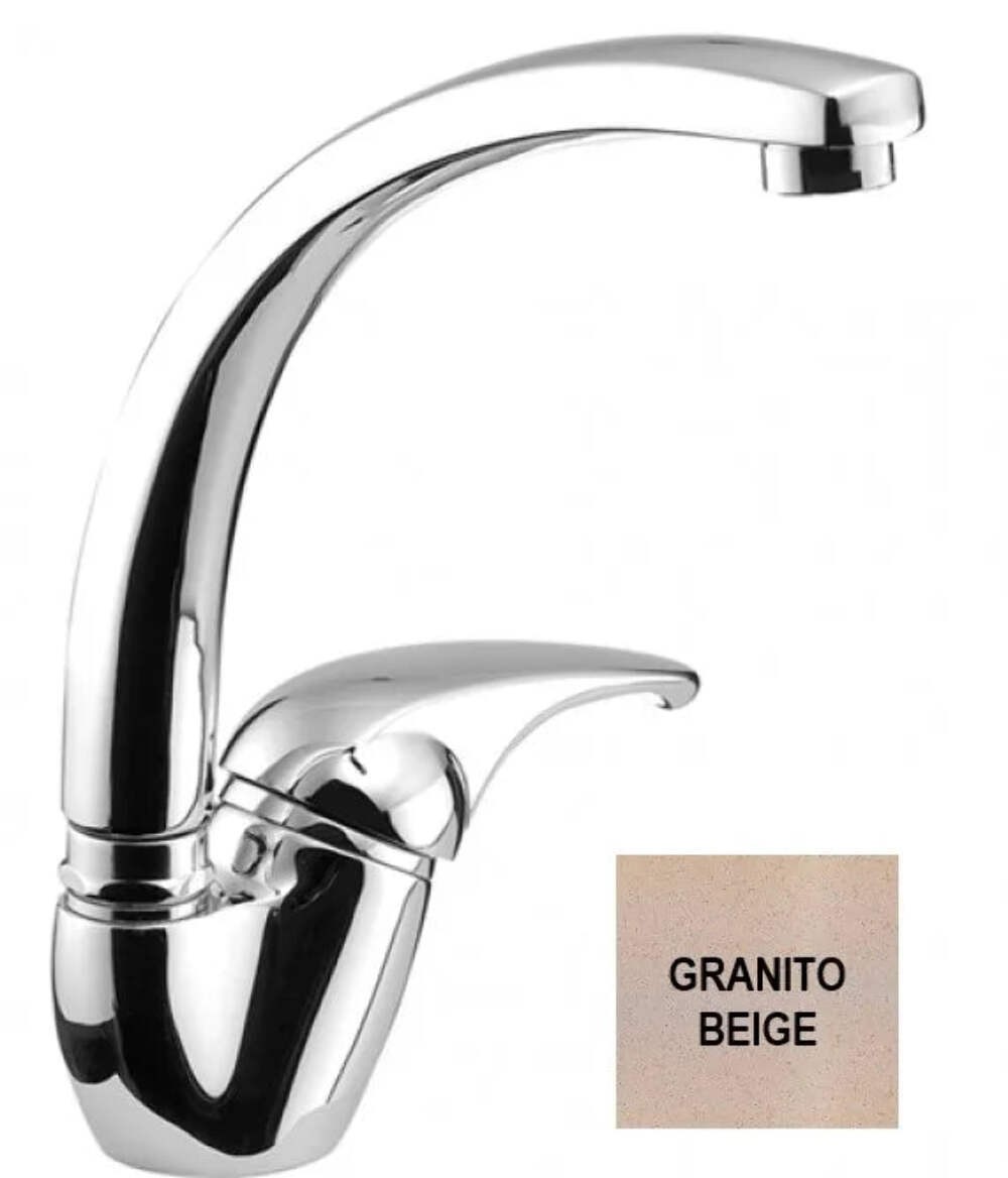 Miscelatore Cucina Eurorama Reve Beige Granito - Design Moderno e Durata