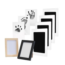 4 Ink Pads 2 Photo Frames 8 Print Cards, Pet Paw Print Kit For Cats And Dogs