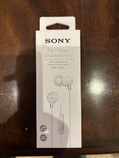 Sony MDR-EX15AP Earbuds For Smartphones- White In Color