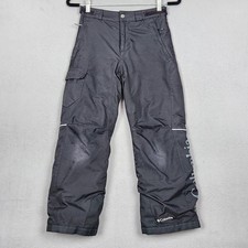 Columbia Bugaboo Snow Pants Youth Medium 10/12 Black Omni-Tech Omni-Heat
