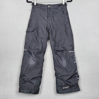 Columbia Bugaboo Snow Pants Youth Medium 10/12 Black Omni-Tech Omni-Heat