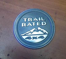 Jeep Trail Rated 4x4 Grand Cherokee Liberty Commander Compass Emblem Logo A39631