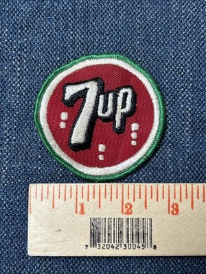 Embroidered Vintage Patch 7up Sew On 3  Round The Uncola