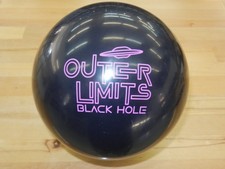 NIB 15 Radical Outer Limits Black Hole Bowling Ball 15.3/3-4" Pin/3.30oz TW
