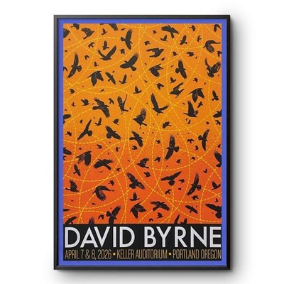 David Byrne Apr 7-8 2026 Poster Portland, OR | eBay