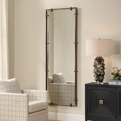 Uttermost 08289 Hann 74.75 X 27.13 inch Dark Bronze Full Length Mirror - Picture 5 of 6
