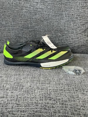 Adidas Adizero Ambition Track Spikes Men's Size 13 Black Solar Green GY8401