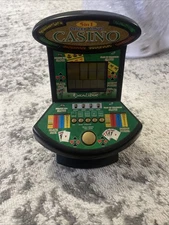 Deluxe 5 in 1 Virtual Casino Mini Arcade Machine Game Table Top Excalibur WORKS!