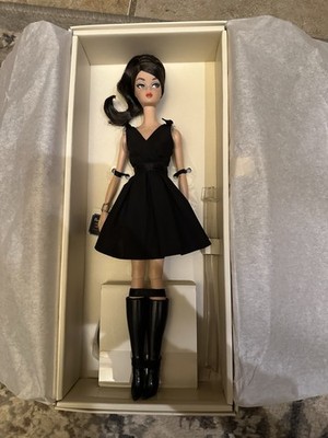 black dress barbie x Unique Vintage Plus Size Solo In The Spotlight Straples Black knee Barbie - Signature Looks 11.5"