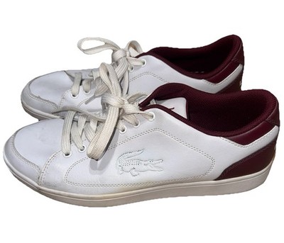 Lacoste Sport Nistos DL SPM Red Burgundy Mens Sneakers Shoes Size 11