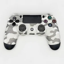Sony PlayStation 4 PS4 DualShock Arctic White Gray Camo Controller OEM #2