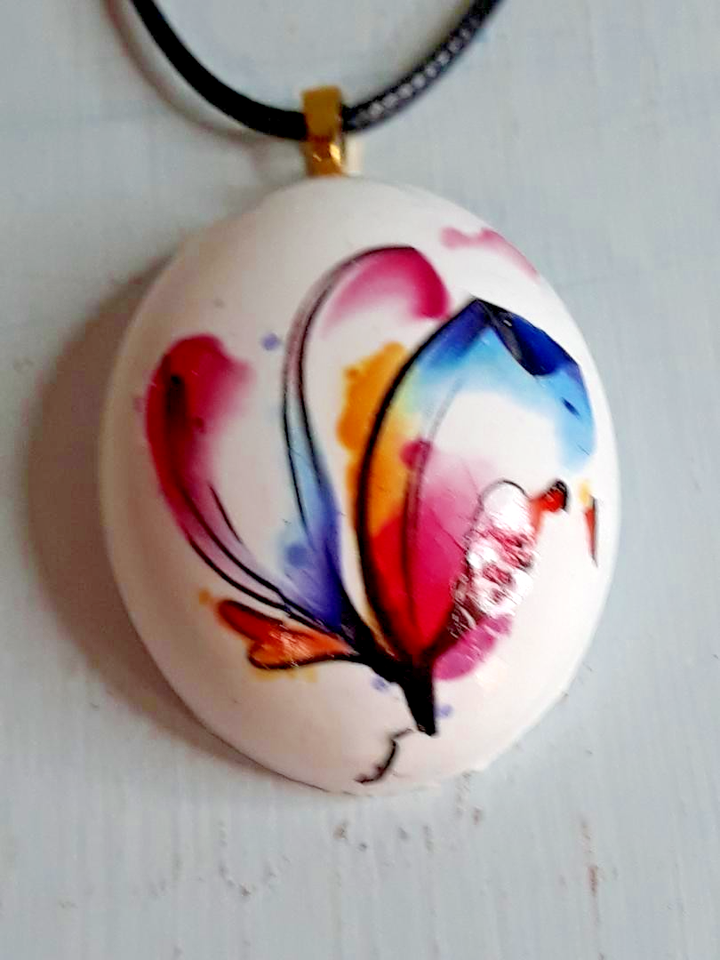 Handmade Abstract Multi Color Fractured Flower Eco-Resin 18 Inch ...