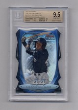 MASON WILLIAMS 2013 BOWMAN TOP 100 DIE CUT REFRACTOR RC #8/99 BGS 9.5 GEM MINT 