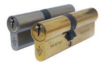 1 Star Euro Cylinder British Standard BRASS and Nickel Finish