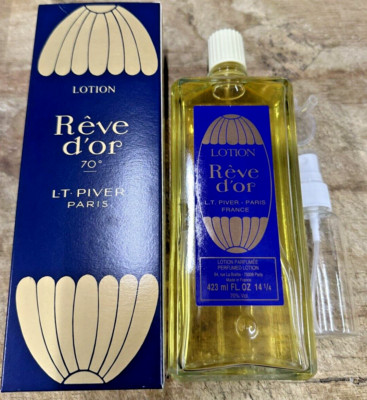 REVE D'or “ Dream Of Gold” Lotion By L T Piver Paris 423ml /free