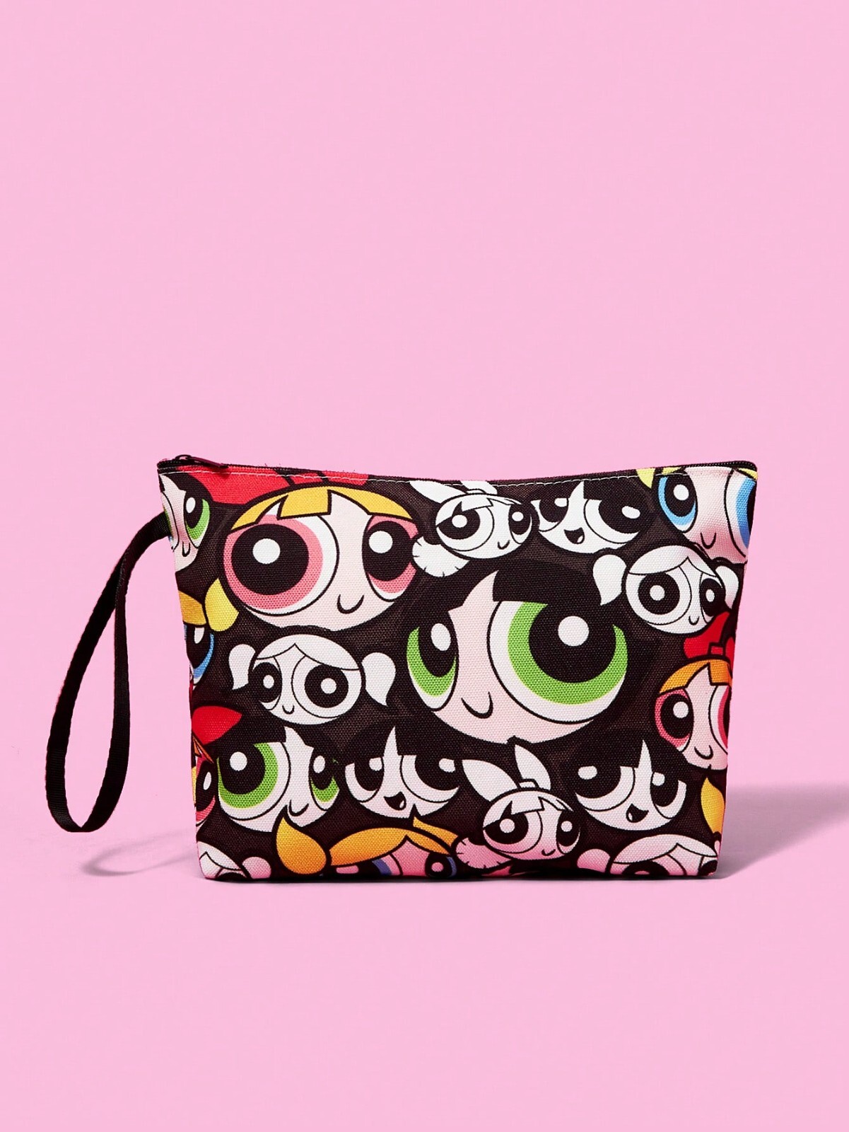 Bolsa de aseo Powerpuff Girls - estampado de flores, burbujas y mantequilla, viaje