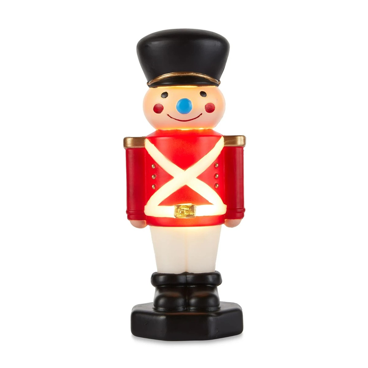 Holiday Time Christmas Toy Soldier 11in Tabletop Blow Mold Light