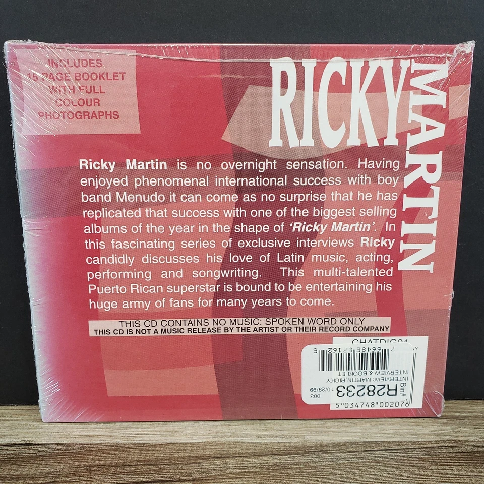 RICKY MARTIN THE INTERVIEW DIGIPAK CD 2002 MSI GERMANY NEW SPOKEN WORD - Image 3 of 4