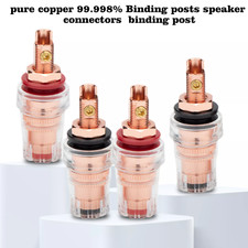 Audiophile Copper Plated Binding Post Speaker Amplifier Female Banana Terminal