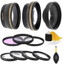 Wide Angle, Telephoto, Filters for Nikon D5500 D5300 D5200 D3300 D3200 D3000