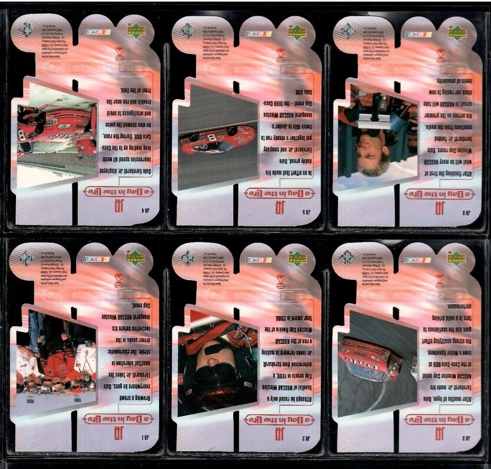 Dale Earnhardt Jr 2000 Upper Deck Victory Circle "A day in the Life" 6-cd Set - Image 2 of 2