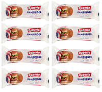 8X Roberto Hamburger Brot,Packung 300G, Jede Packung EnthäLt 6 Hamburger Buns