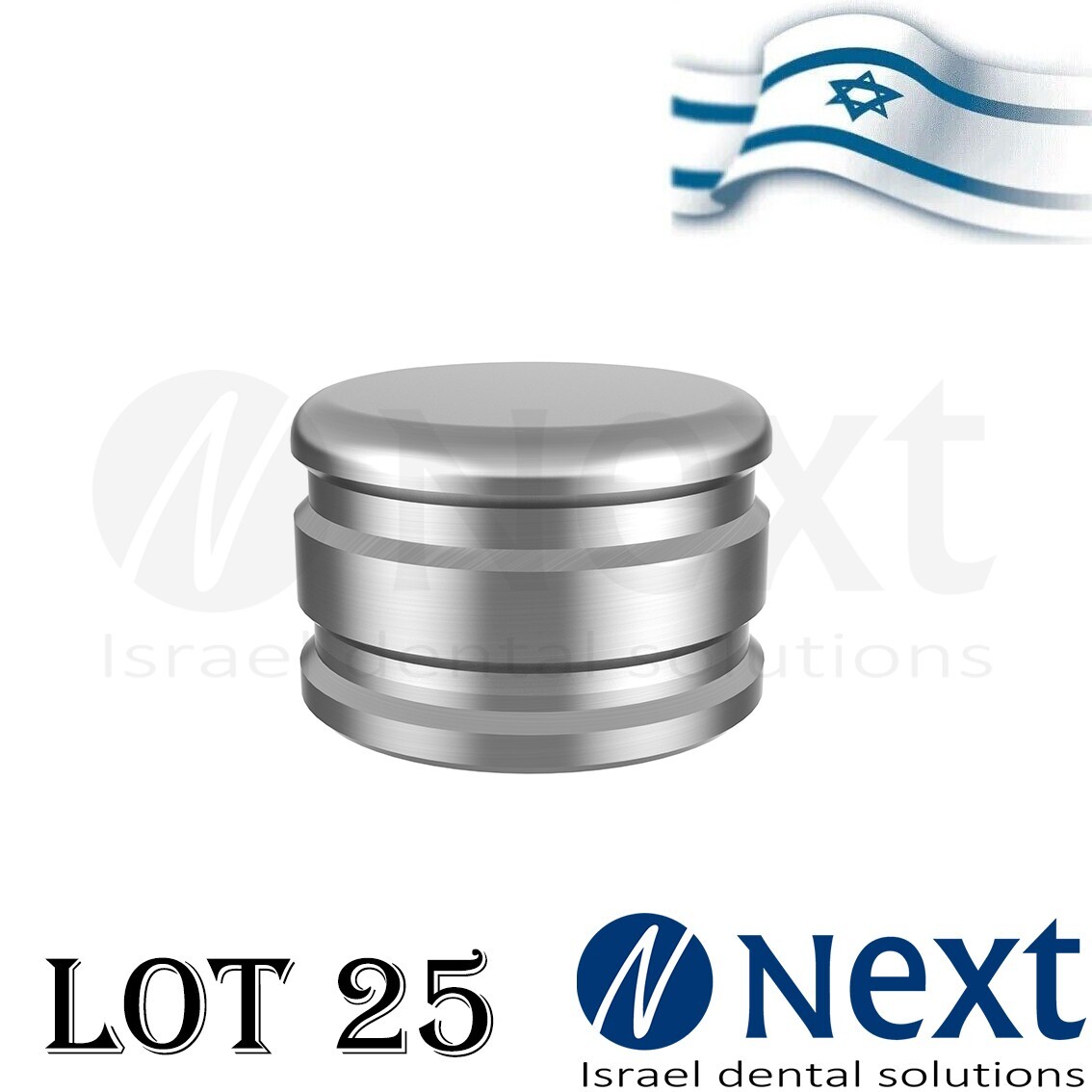 Lote x 25 Bola Accesorio Pilar Titanio Metal Cubierta Tapa Carcasa