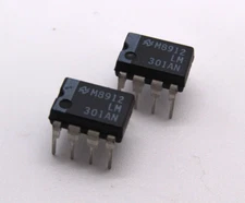 ( 2 PCS ) LM301AN Operational Amplifier New Old Stock