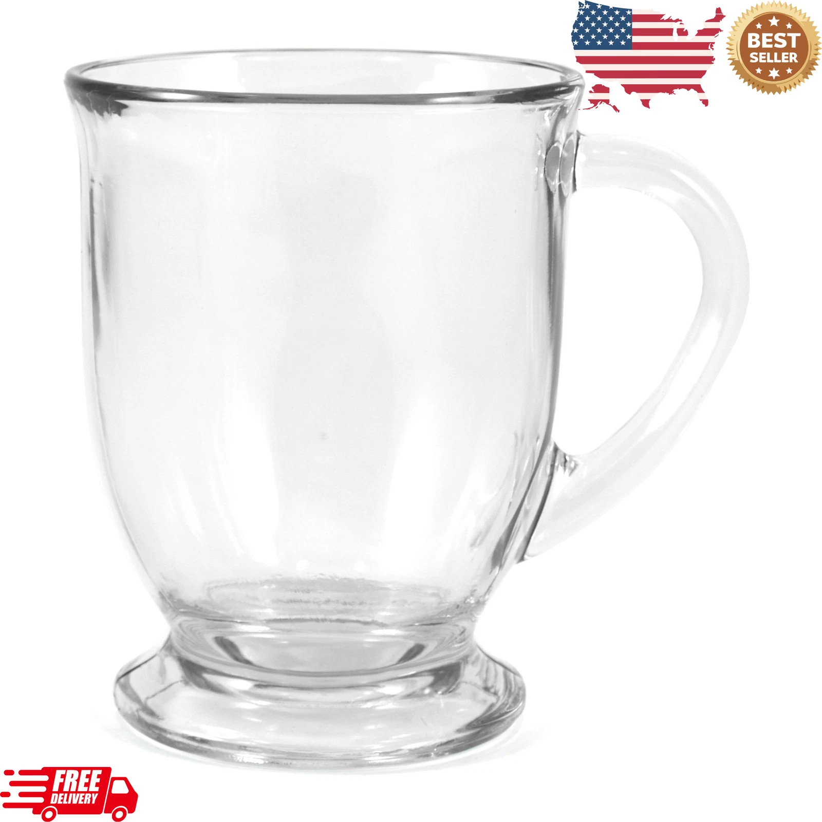 Anchor Hocking  Mug Cafe Crystal 16 Ounce