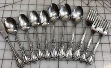 KENNETT SQUARE Distinction Deluxe Stainless by Oneida 11 PCs Forks, Spoons-CC