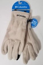 Columbia Men Steens Mountain Fleece Gloves with Touch Screen Beige CM7886 NEW