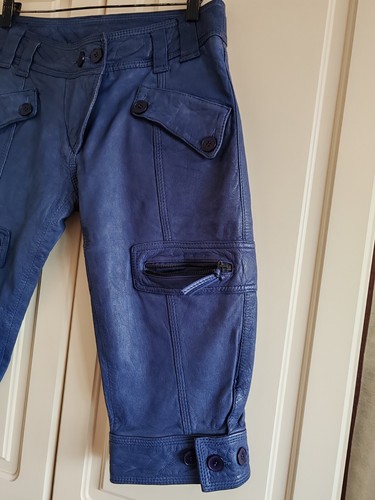 WOMEN'S BIKER LEATHER SHORTS SIZE/M BRAND NEW - Picture 2 of 24