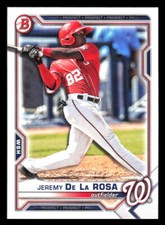 2021 Bowman Draft  Jeremy De La Rosa #BD-2 Washington Nationals