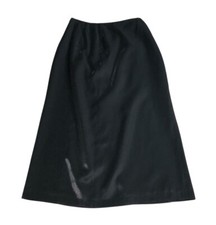 Vintage 90s Harve Benard Maxi Skirt 8 Black Shimmer Chiffon Whimsigoth Witchy